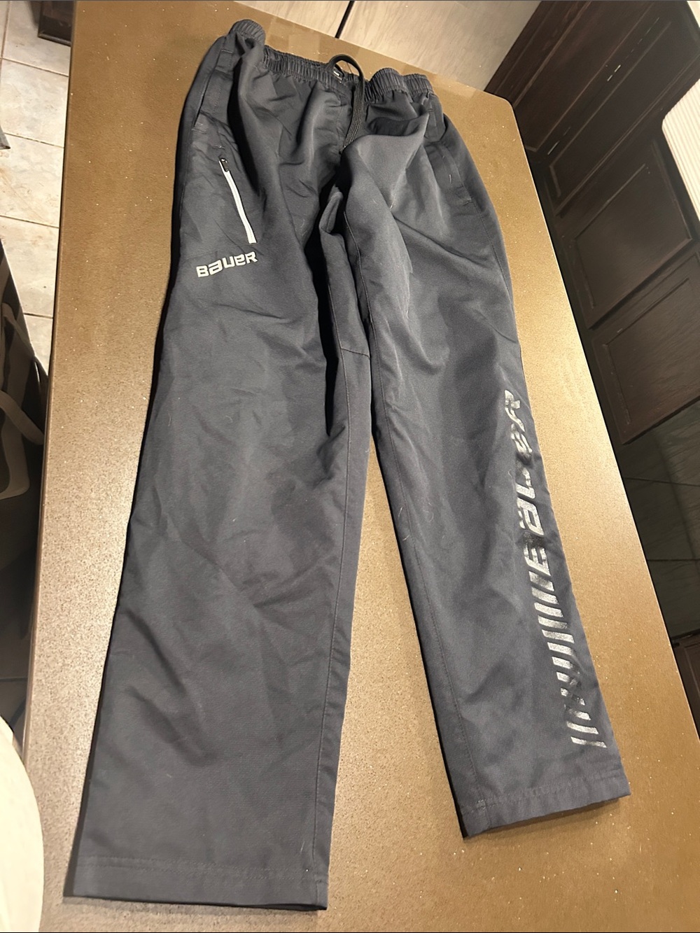 Bauer Black Men's Athletic Jogger Pants with Logo